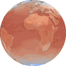 Aurora high-resolution 2-meter temperature forecast animation